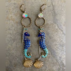 Betsey Johnson seahorse earrings